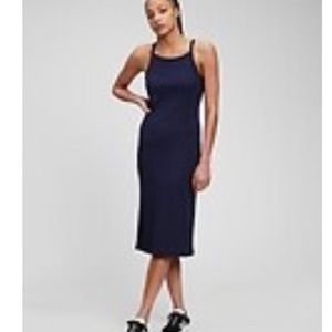 GAP Navy ribbed knit Tank DRESS